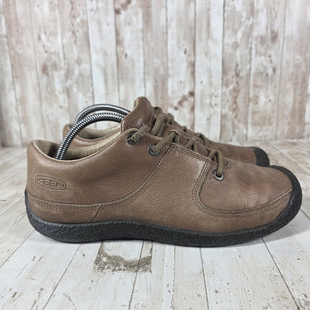 Keen Presidio Mens 9.5 Brown Leather‎ Oxford Casual Walking Shoes 1146-BHTK